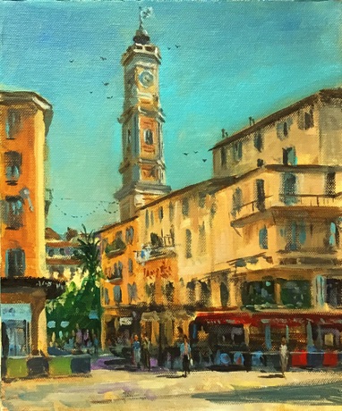 "Old Town, Nice" 25 x 30cm
£350 framed £295 unframed